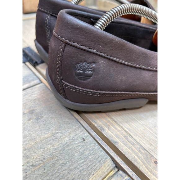 Timberland Earthkeepers Mens Brown Leather Slip-On Loafers Size 10 - Picture 4 of 8